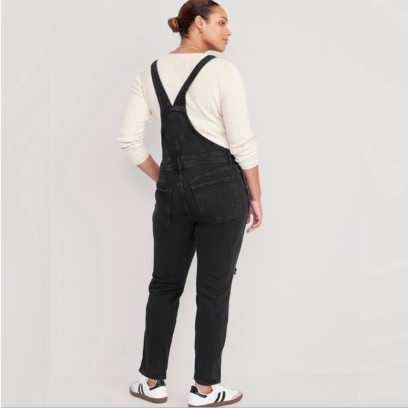 NWT! Black O.G. Straight Black Ripped Jean Overalls - Multiple💛💎 - Picture 8 of 13